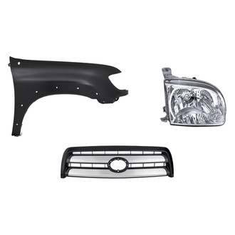 TruParts® - 3-Piece Kit (Passenger Side Headlight, Grille, Front Passenger Side Fender) (Standard Line)