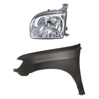 TruParts® - 2-Piece Kit (Driver Side Headlight, Front Driver Side Fender) (Standard Line)