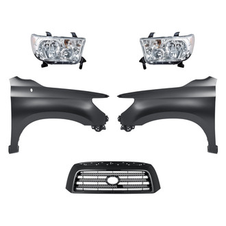 TruParts® - 5-Piece Kit (Driver and Passenger Side Headlights, Grille, Driver and Passenger Side Fenders) (Standard Line)