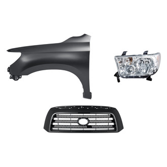 TruParts® - 3-Piece Kit (Driver Side Headlight, Grille, Front Driver Side Fender) (Standard Line)