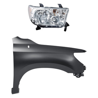 TruParts® - 2-Piece Kit (Passenger Side Headlight, Front Passenger Side Fender) (Standard Line)