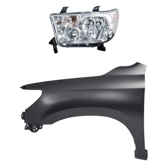 TruParts® - 2-Piece Kit (Driver Side Headlight, Front Driver Side Fender) (Standard Line)