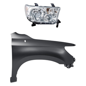 TruParts® - 2-Piece Kit (Passenger Side Headlight, Front Passenger Side Fender) (CAPA Certified)