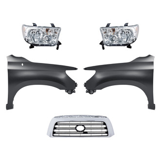 TruParts® - 5-Piece Kit (Driver and Passenger Side Headlights, Grille, Driver and Passenger Side Fenders) (Standard Line)