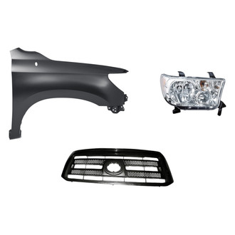 TruParts® - 3-Piece Kit (Passenger Side Headlight, Grille, Front Passenger Side Fender) (Standard Line)