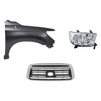 TruParts® - 3-Piece Kit (Passenger Side Headlight, Grille, Front Passenger Side Fender) (Standard Line)