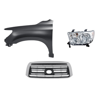 TruParts® - 3-Piece Kit (Driver Side Headlight, Grille, Front Driver Side Fender) (Standard Line)