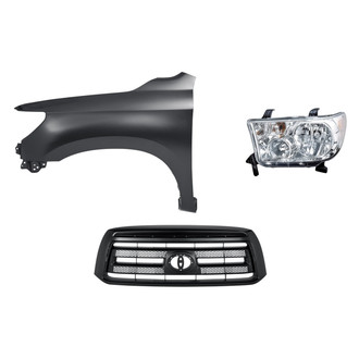 TruParts® - 3-Piece Kit (Driver Side Headlight, Grille, Front Driver Side Fender) (Standard Line)