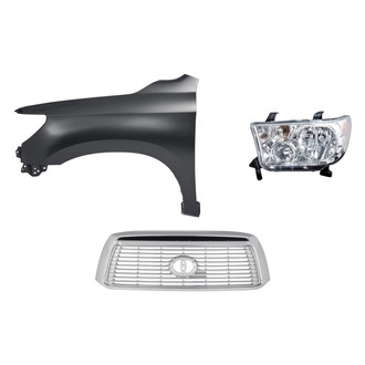 TruParts® - 3-Piece Kit (Driver Side Headlight, Grille, Front Driver Side Fender) (Standard Line)