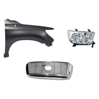 TruParts® - 3-Piece Kit (Passenger Side Headlight, Grille, Front Passenger Side Fender) (Standard Line)