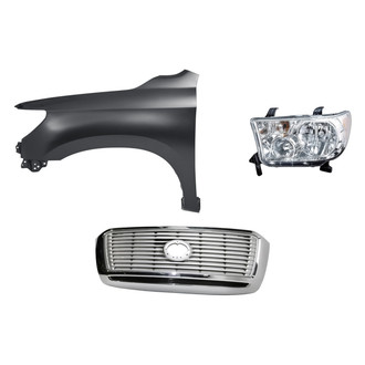 TruParts® - 3-Piece Kit (Driver Side Headlight, Grille, Front Driver Side Fender) (Standard Line)