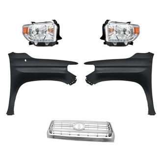 TruParts® - 5-Piece Kit (Driver and Passenger Side Headlights, Grille, Driver and Passenger Side Fenders) (Standard Line)