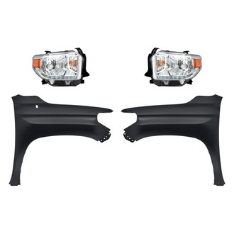 TruParts® - 4-Piece Kit (Driver and Passenger Side Headlights, Driver and Passenger Side Fenders) (Standard Line)
