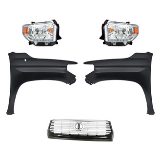 TruParts® - 5-Piece Kit (Driver and Passenger Side Headlights, Grille, Driver and Passenger Side Fenders) (Standard Line)
