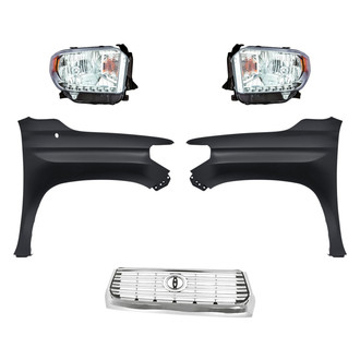 TruParts® - 5-Piece Kit (Driver and Passenger Side Headlights, Grille, Driver and Passenger Side Fenders) (Standard Line)