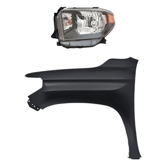 TruParts® - 2-Piece Kit (Driver Side Headlight, Front Driver Side Fender) (Standard Line)