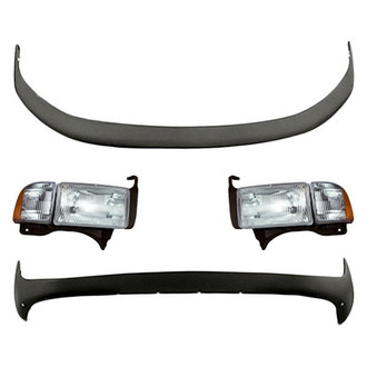 TruParts® - 4-Piece Kit (Driver and Passenger Side Headlights, Front Lower Bumper Cover, Front Upper Bumper Cover) (Standard Line)