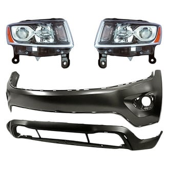 TruParts® - 4-Piece Kit (Driver and Passenger Side Headlights, Front Lower Bumper Cover, Front Upper Bumper Cover) (CAPA Certified)