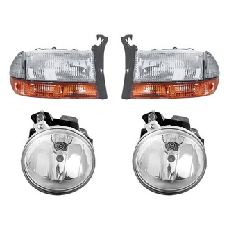 TruParts® - 4-Piece Kit (Driver and Passenger Side Headlights, Driver and Passenger Side Fog Lights) (Standard Line)