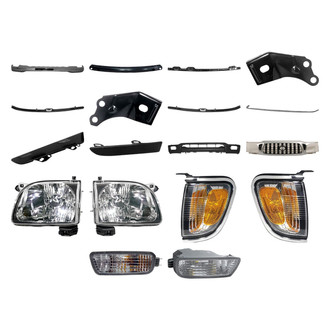 TruParts® - 18-Piece Kit (Headlights, Bumper Face Bar, Bumper Reinforcement, Bumper Valance, Bumper Retainers, Bumper Fillers, Bumper Brackets, Grille, Turn Signal/Corner Lights, Turn Signal/Parking Lights) (Standard Line)