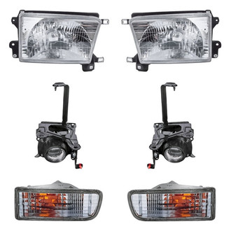 TruParts® - 6-Piece Kit (Driver and Passenger Side Headlights, Driver and Passenger Side Fog Lights , Driver and Passenger Side Turn Signal/Parking Lights) (Standard Line)