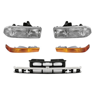 TruParts® - 5-Piece Kit (Driver and Passenger Side Headlights, Grille, Driver and Passenger Side Turn Signal/Parking Lights) (Standard Line)