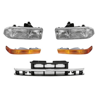 TruParts® - 5-Piece Kit (Driver and Passenger Side Headlights, Grille, Driver and Passenger Side Turn Signal/Parking Lights) (Standard Line)
