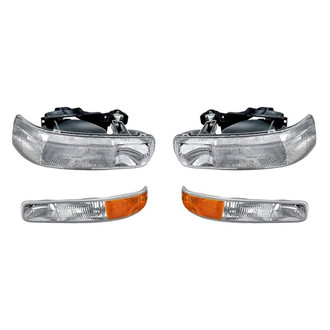 TruParts® - 4-Piece Kit (Driver and Passenger Side Headlights, Driver and Passenger Side Turn Signal/Parking Lights) (Standard Line)
