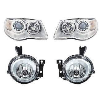 TruParts® - 4-Piece Kit (Driver and Passenger Side Headlights, Driver and Passenger Side Fog Lights) (Standard Line)