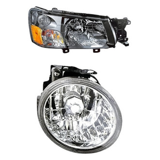TruParts® - 2-Piece Kit (Passenger Side Headlight, Passenger Side Fog Light) (Standard Line)