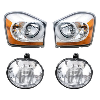 TruParts® - 4-Piece Kit (Driver and Passenger Side Headlights, Driver and Passenger Side Fog Lights) (Standard Line)