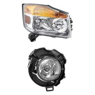 TruParts® - 2-Piece Kit (Passenger Side Headlight, Passenger Side Fog Light) (Standard Line)