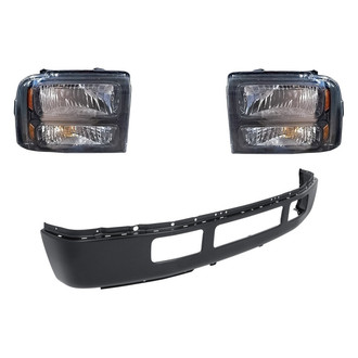 TruParts® - 3-Piece Kit (Driver and Passenger Side Headlights, Front Bumper Face Bar) (Standard Line)