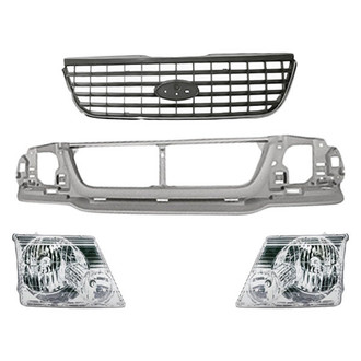 TruParts® - 4-Piece Kit (Driver and Passenger Side Headlights, Grille, Header Panel) (Standard Line)