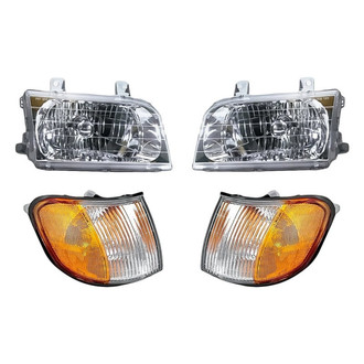 TruParts® - 4-Piece Kit (Driver and Passenger Side Headlights, Driver and Passenger Side Turn Signal/Corner Lights) (Standard Line)