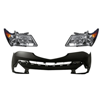TruParts® - 3-Piece Kit (Driver and Passenger Side Headlights, Front Bumper Cover) (Standard Line)