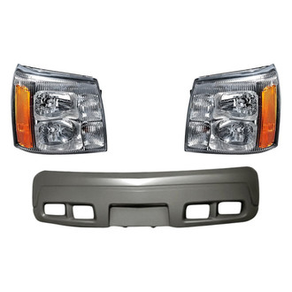 TruParts® - 3-Piece Kit (Driver and Passenger Side Headlights, Front Bumper Cover) (Standard Line)