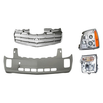 TruParts® - 4-Piece Kit (Driver Side Headlight, Front Bumper Cover, Grille, Driver Side Turn Signal/Fog Light) (Standard Line)