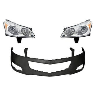 TruParts® - 3-Piece Kit (Driver and Passenger Side Headlights, Front Upper Bumper Cover) (Standard Line)