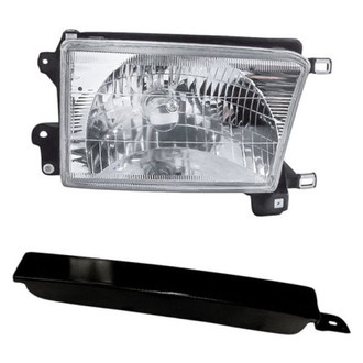 TruParts® - 2-Piece Kit (Passenger Side Headlight, Front Passenger Side Bumper Grille Filler) (Standard Line)