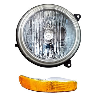 TruParts® - 2-Piece Kit (Passenger Side Headlight, Passenger Side Turn Signal/Parking Light) (Standard Line)