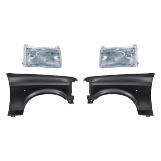 TruParts® - 4-Piece Kit (Driver and Passenger Side Headlights, Driver and Passenger Side Fenders) (Standard Line)