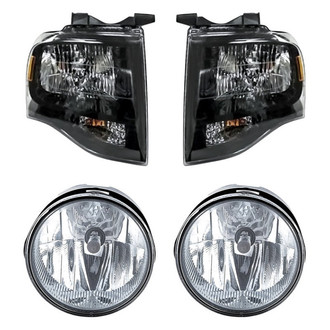 TruParts® - 4-Piece Kit (Driver and Passenger Side Headlights, Driver and Passenger Side Fog Lights) (Standard Line)