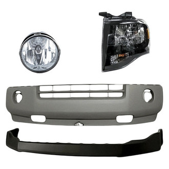 TruParts® - 4-Piece Kit (Driver Side Headlight, Front Lower Bumper Cover, Front Upper Bumper Cover, Driver Side Fog Light) (Standard Line)