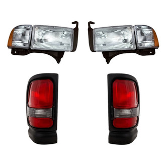 TruParts® - 4-Piece Kit (Driver and Passenger Side Headlights, Driver and Passenger Side Outer Tail Lights) (Standard Line)