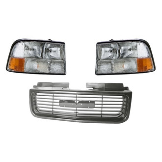 TruParts® - 3-Piece Kit (Driver and Passenger Side Headlights, Grille) (Standard Line)