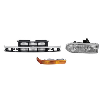 TruParts® - 3-Piece Kit (Passenger Side Headlight, Grille, Passenger Side Turn Signal/Parking Light) (Standard Line)