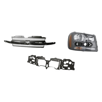 TruParts® - 3-Piece Kit (Passenger Side Headlight, Grille, Header Panel) (Standard Line)