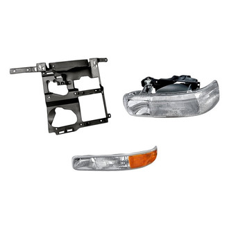 TruParts® - 3-Piece Kit (Driver Side Headlight, Driver Side Headlight Support, Driver Side Turn Signal/Parking Light) (Standard Line)