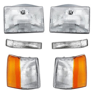 TruParts® - 6-Piece Kit (Driver and Passenger Side Headlights, Driver and Passenger Side Turn Signal/Corner Lights, Driver and Passenger Side Turn Signal/Parking Lights) (Standard Line)